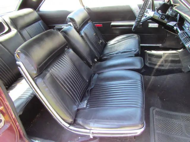 1966 chrysler 300 original burgundy color,black top,2 door automatic