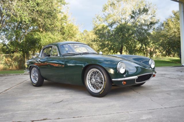 1962 lotus elite british racing green exterior, black interior, 33,133 miles