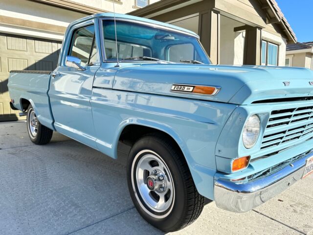1968 ford f100 pickup blue rwd manual custom cab