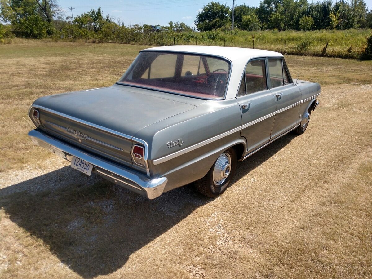 1963 chevrolet chevy ii sedan grey rwd manual nova