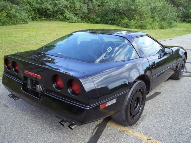 1985 chevrolet corvette 350 automatic black on black