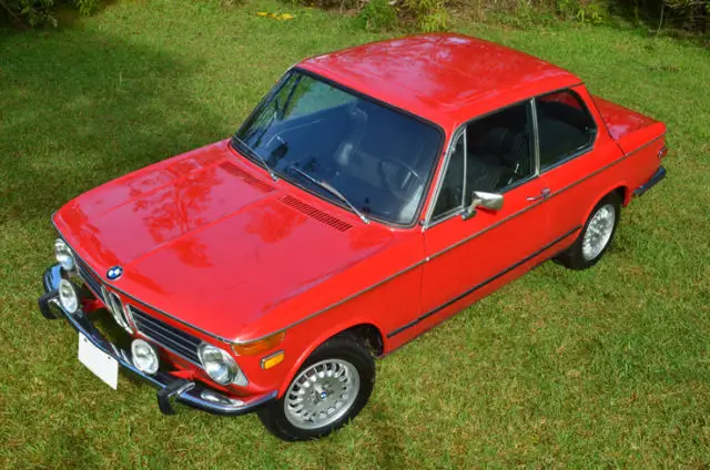 driving ready classic 1973 bmw 2oo2 roundie 4-speed 2.0l clean! matching numbers