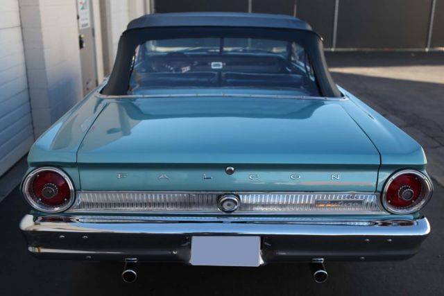 1964 ford falcon futura conv factory 260v8 orig interior... dynasty green