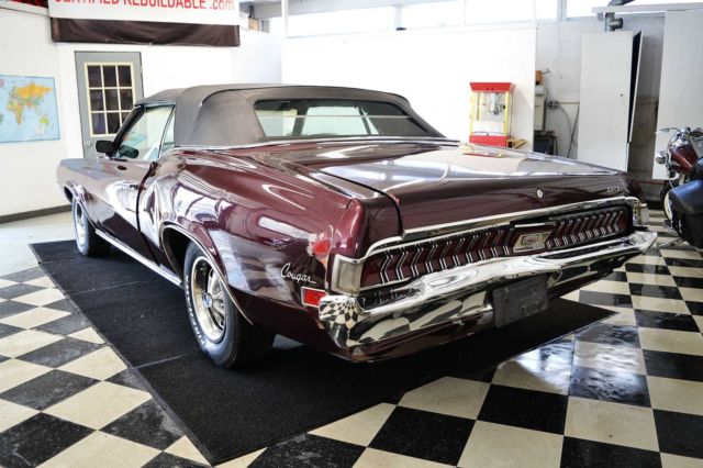 1970 cougar xr7 convertible 351c 2v rebuildable car repairable damaged wrecked