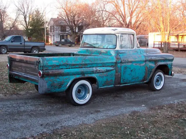 rare** 1959 gmc sb fleet big glass ie cameo 1950 5 window rat rod 1972 1955