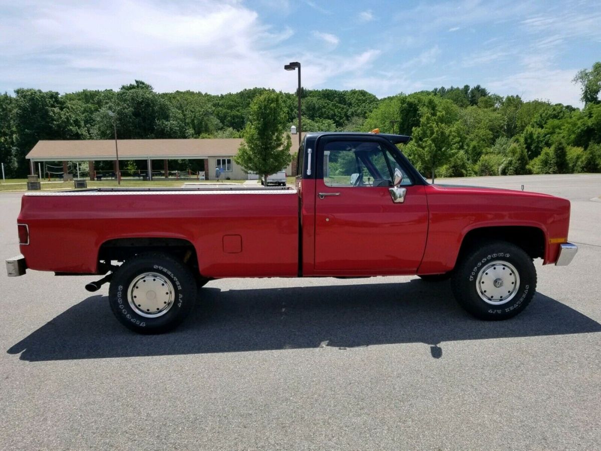 1983 gmc sierra k25 4x4 regular cab square body 350 v8 project truck no reserve!