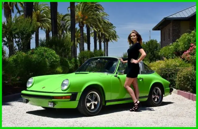 rare factory n8 lime green 1974 911 targa rebuilt #match engine with updates