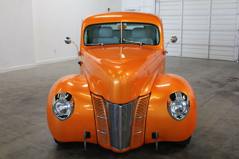 1940 ford deluxe 7451 miles orange coupe