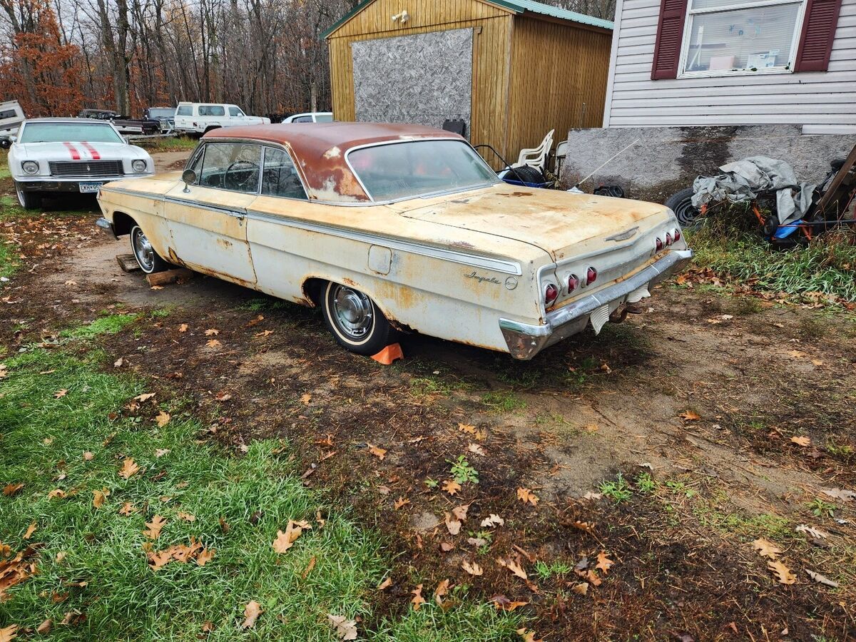 1962 chevrolet impala coupe white rwd automatic sport coupe