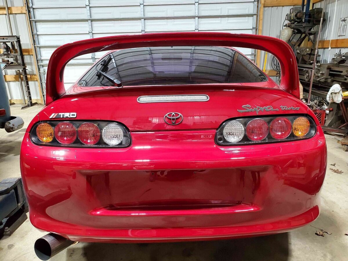 1994 toyota supra hatchback red sport roof