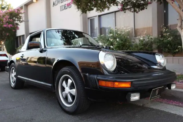 76 911 targa 1 owner 77k miles black/camel