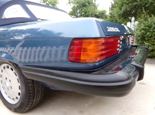 1982 mercedes benz 380sl convertible nautical blue metallic on palomino- 97k
