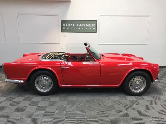 1965 triumph tr-4. 4-speed. 2 owner car. showing 99,070 miles. stored since 1969