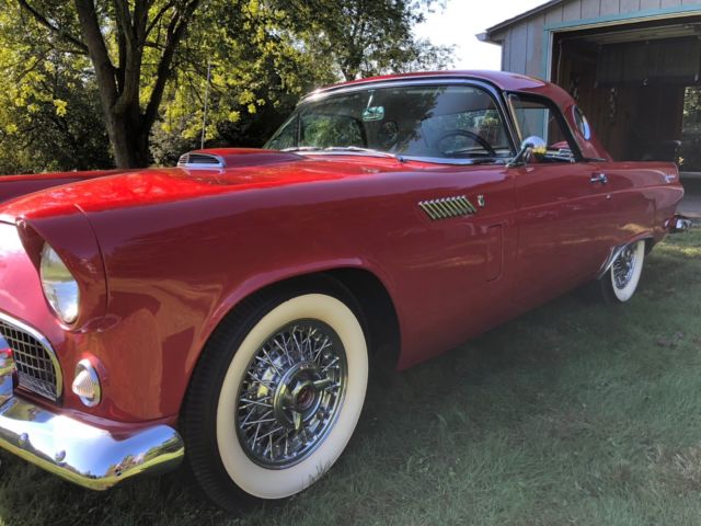 1956 ford thunderbird rust free dual quad conversion 40,000 original documented