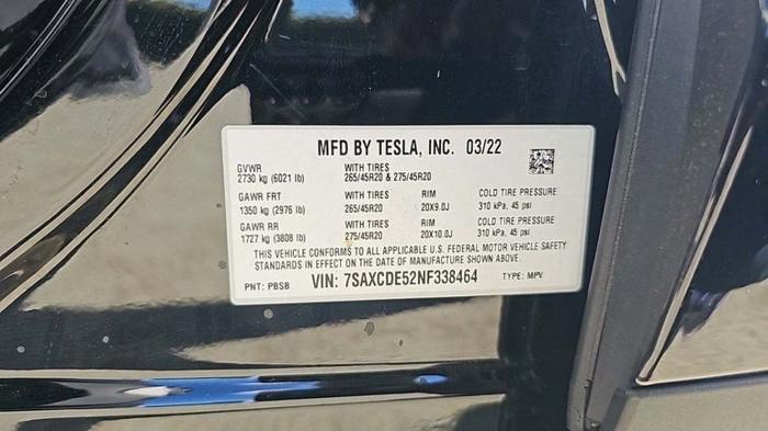 2022 tesla model x base in henderson, nevada