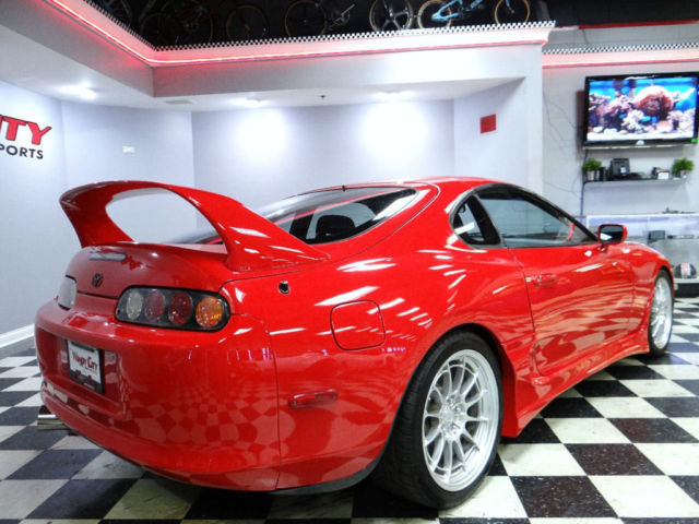 toyota supra turbo many upgrades single turbo enkei nt-03's racing seats & more!