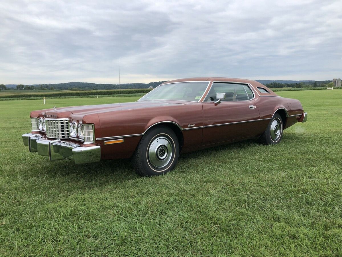 1974 ford thunderbird coupe brown rwd automatic