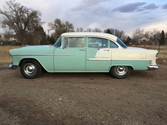 1955 chevrolet bel air/150/210 base sedan 4-door 2 owner 43k original miles!!