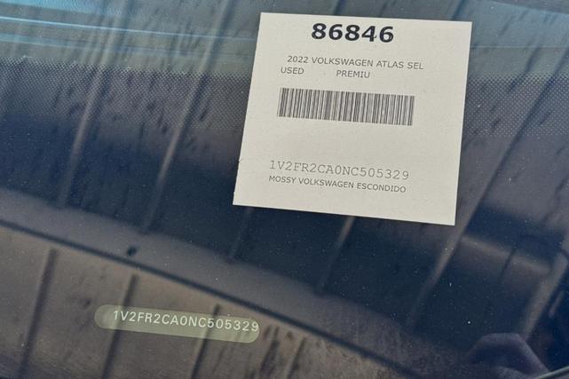 2022 volkswagen atlas 3.6l sel premium r-line