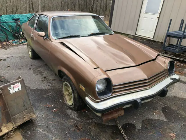 1976 cosworth vega rare tan/gold, 4 speed, parts or project gt rear defrost