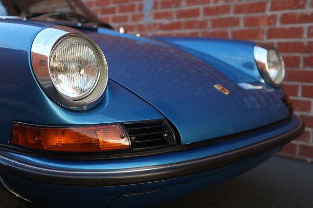 73.5 porsche factory sunroof metallic blue with coa