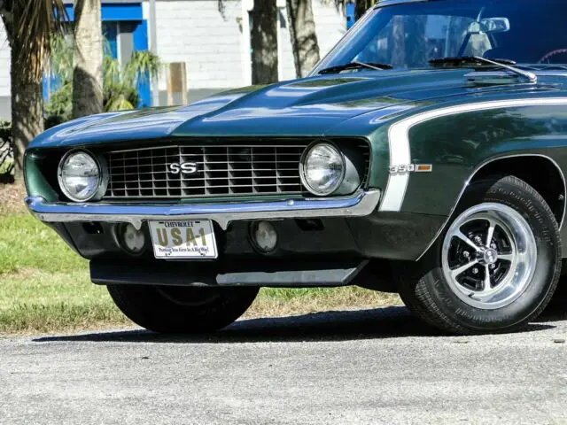 1969 chevrolet camaro ss tribute 83,446 miles green 2d : 2 door hard top turbo