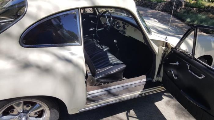 1963 porsche 356 b white for sale in los angeles, california