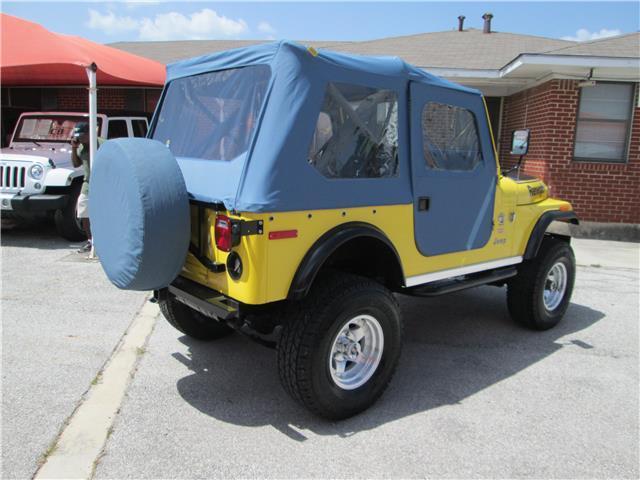 1977 jeep cj7 renegade 71,475 miles yellow convertible v8 automatic