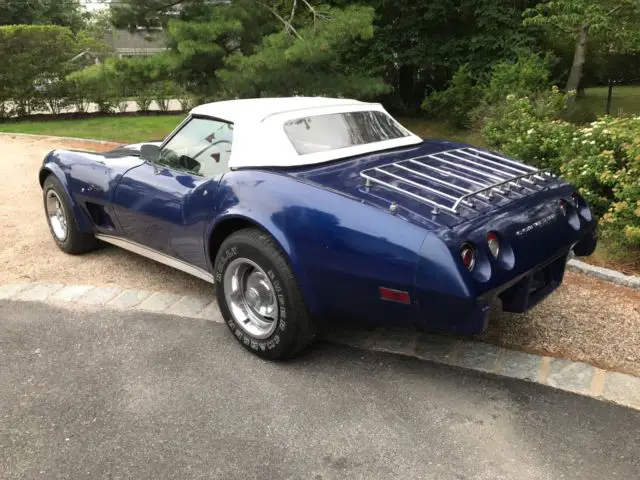 1975 corvette convertible rare 4 speed factory a/c stingray runs drives great