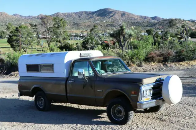 1970 gmc 1500 4x4 truck 350 4 speed w/ pullman camper 83k original miles