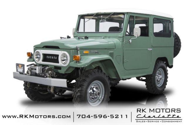 1973 toyota land cruiser fj40 nebula green suv 3.9 liter inline 6 4 speed manual