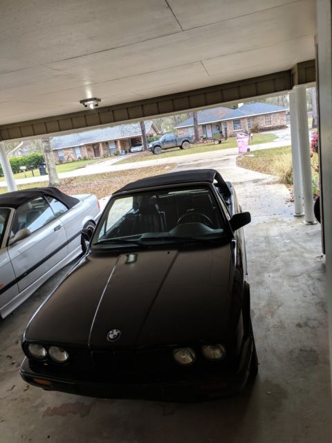no reserve 1992 bmw 318 convertible e30 black manual s52