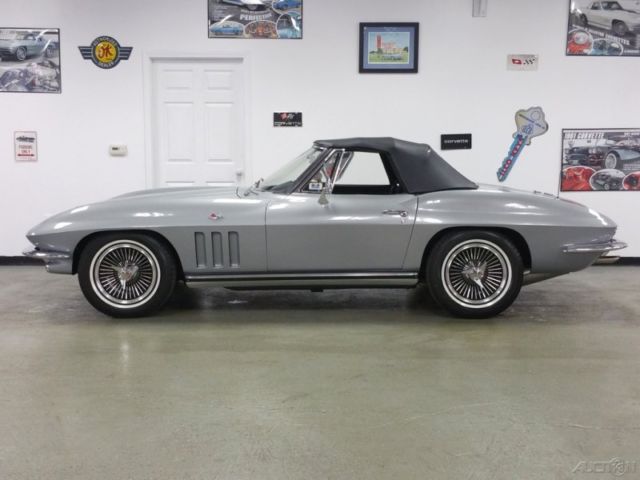 1965 chevy corvette silver pearl 4spd. #s matching