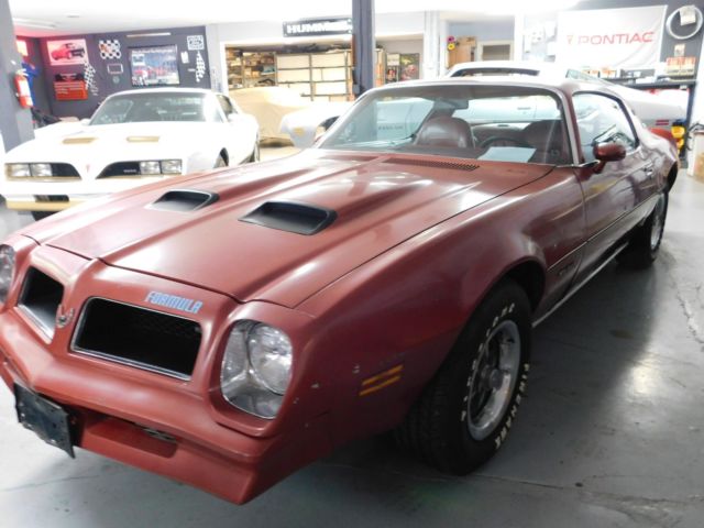 1976 pontiac firebird formula firethorn red deluxe no reserve!!!