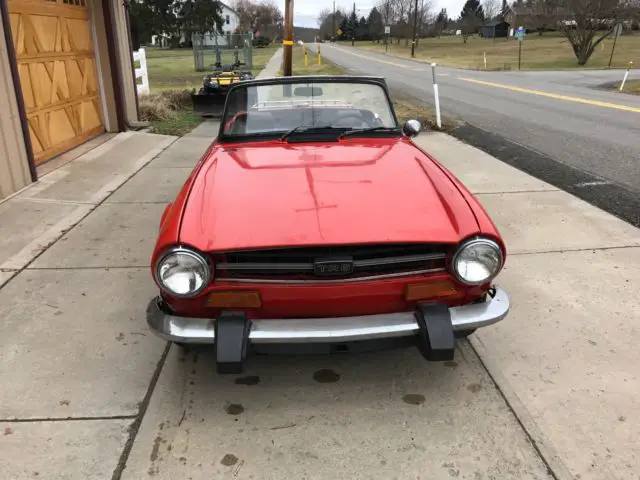 triumph tr6 1974 - barn find! in storage for years!! great project!!