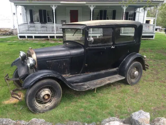 1929 ford model a tudor sedan, barn fresh