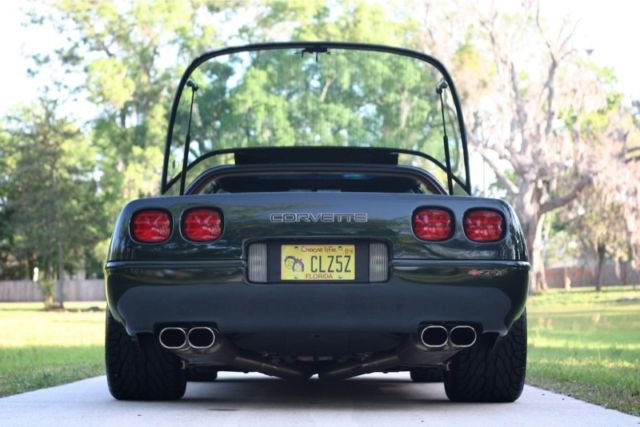 1991 chevrolet corvette zr-1 rare/exquisite polo green/saddle tan low miles!