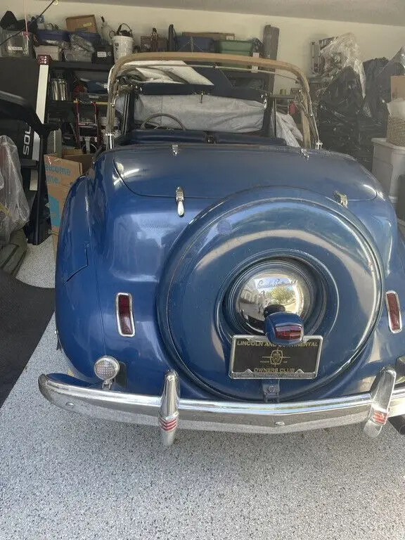 1941 lincoln continental convertible classic manual rwd 75,534 miles 12 cyl