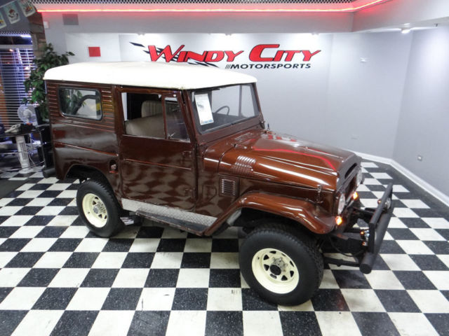 69 toyota land cruiser fj40 4x4 chevy v8 hardtop roll bar tubular bumpers solid!