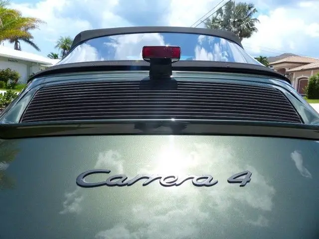 1991 carrera 4 cabriolet. 6-speed. all original. rare oak green metallic