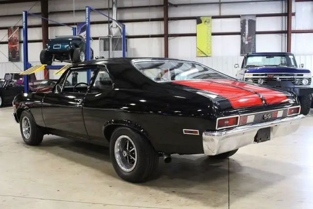 1970 chevrolet nova 5136 miles black coupe 396 v8 manual