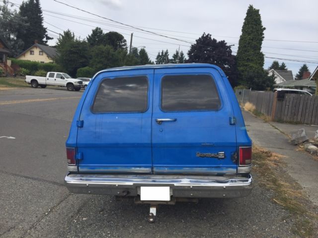 1988 chevrolet suburban v-10 4x4 no reserve