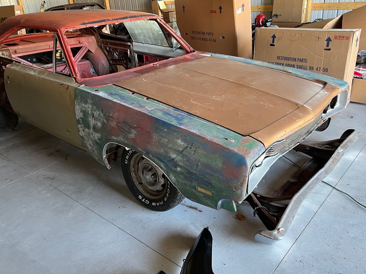 1969 dodge super bee orange rwd automatic
