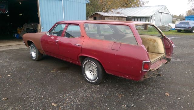 1970 chevelle nomad station wagon project car low reserve! 70