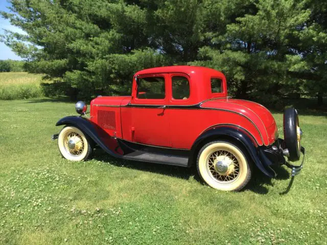 real deal 1932 ford 5 window coupe model 18 flathead v8 excellent all steel car