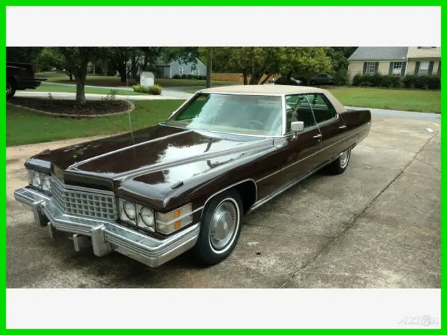 1974 cadillac sedan deville 472cu v8 gas engine 3-speed auto original interior