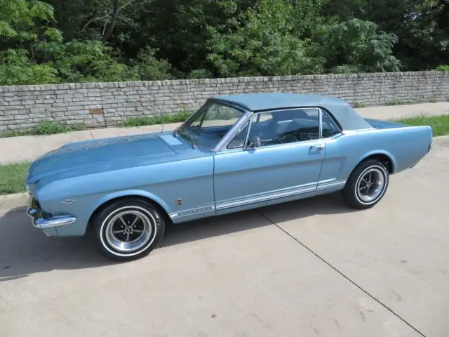 1966 ford mustang gt convertible 289 c-code auto w/ air conditioning