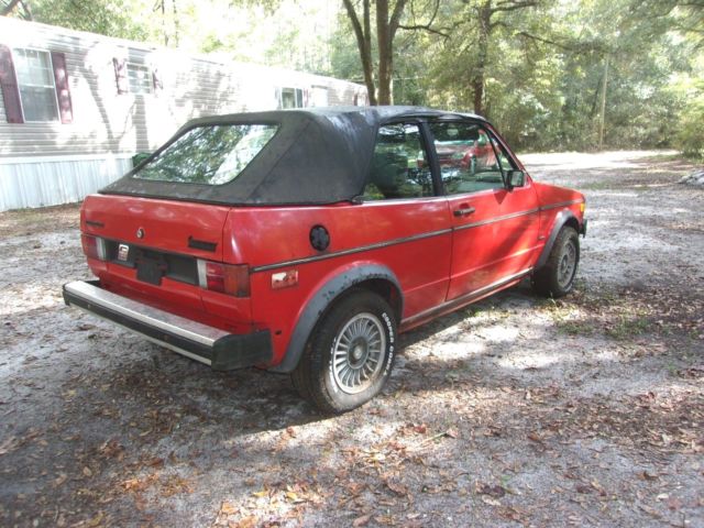 reduced $*1984 volkswagen rabbit cabriolet car convertible conversion/karmann