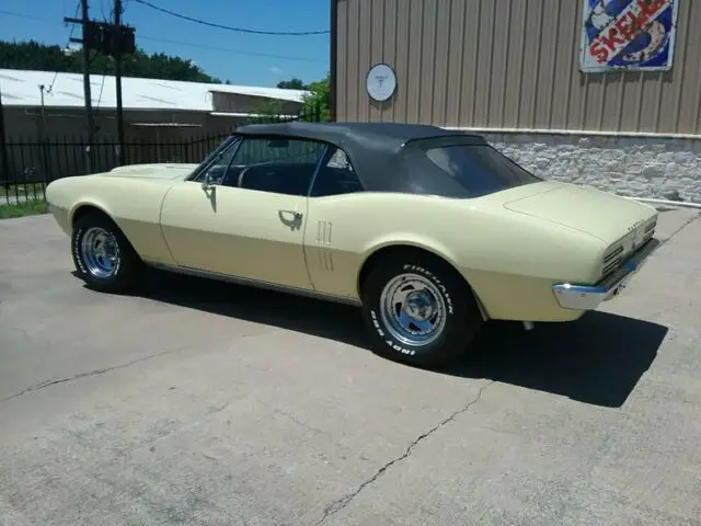 1967 pontiac firebird 38531 miles mayfair maize convertible 3.8l overhead valve