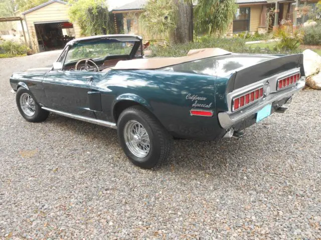1968 mustang 289 ct/cs california special convertible dealer clone